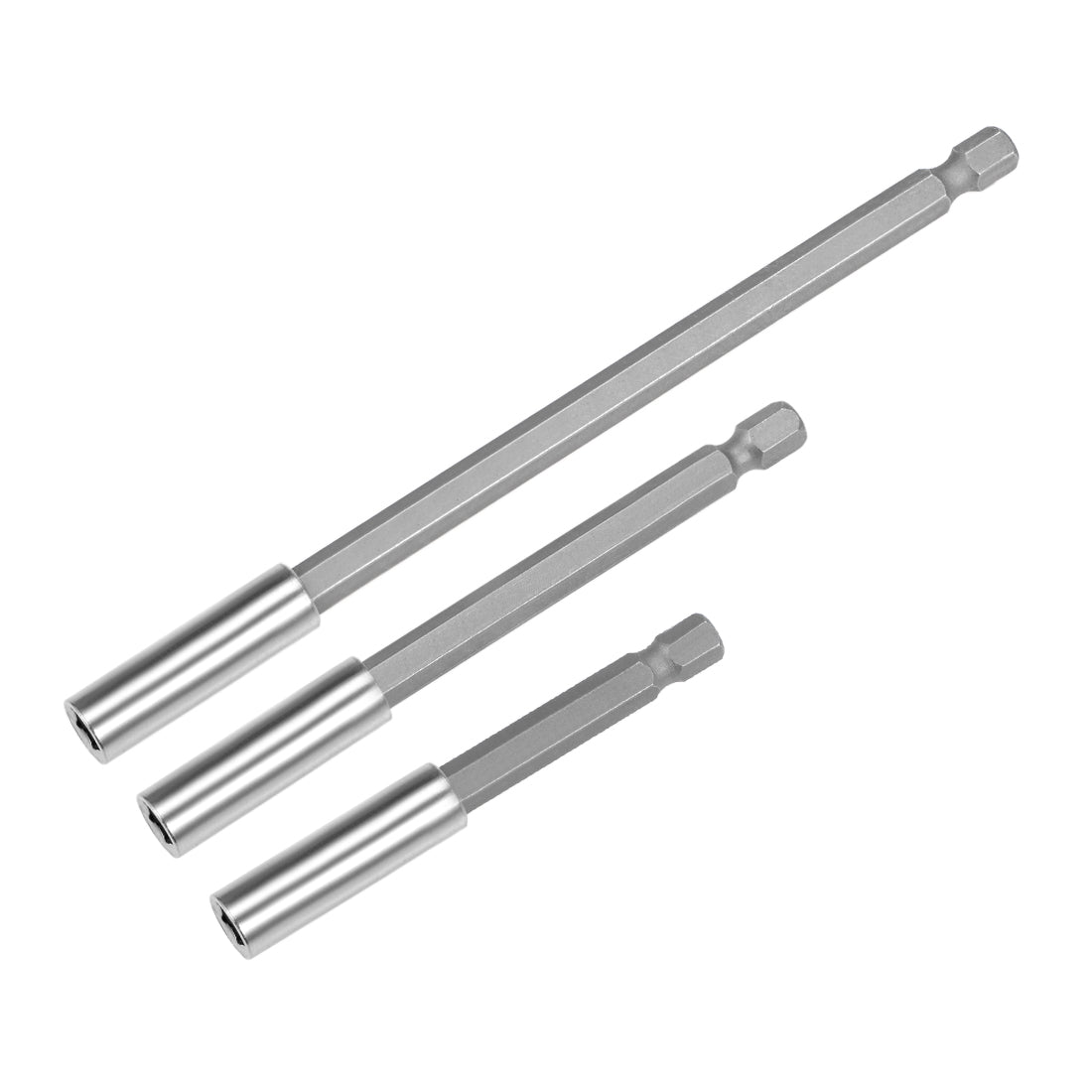 Harfington Extension Extend Socket Drill Bit Holder Magnetic Hex Screwdriver Power Tools ,3/ 4/ 6-inch Length,1/4''-Hexagon Drill Set/(3pcs)