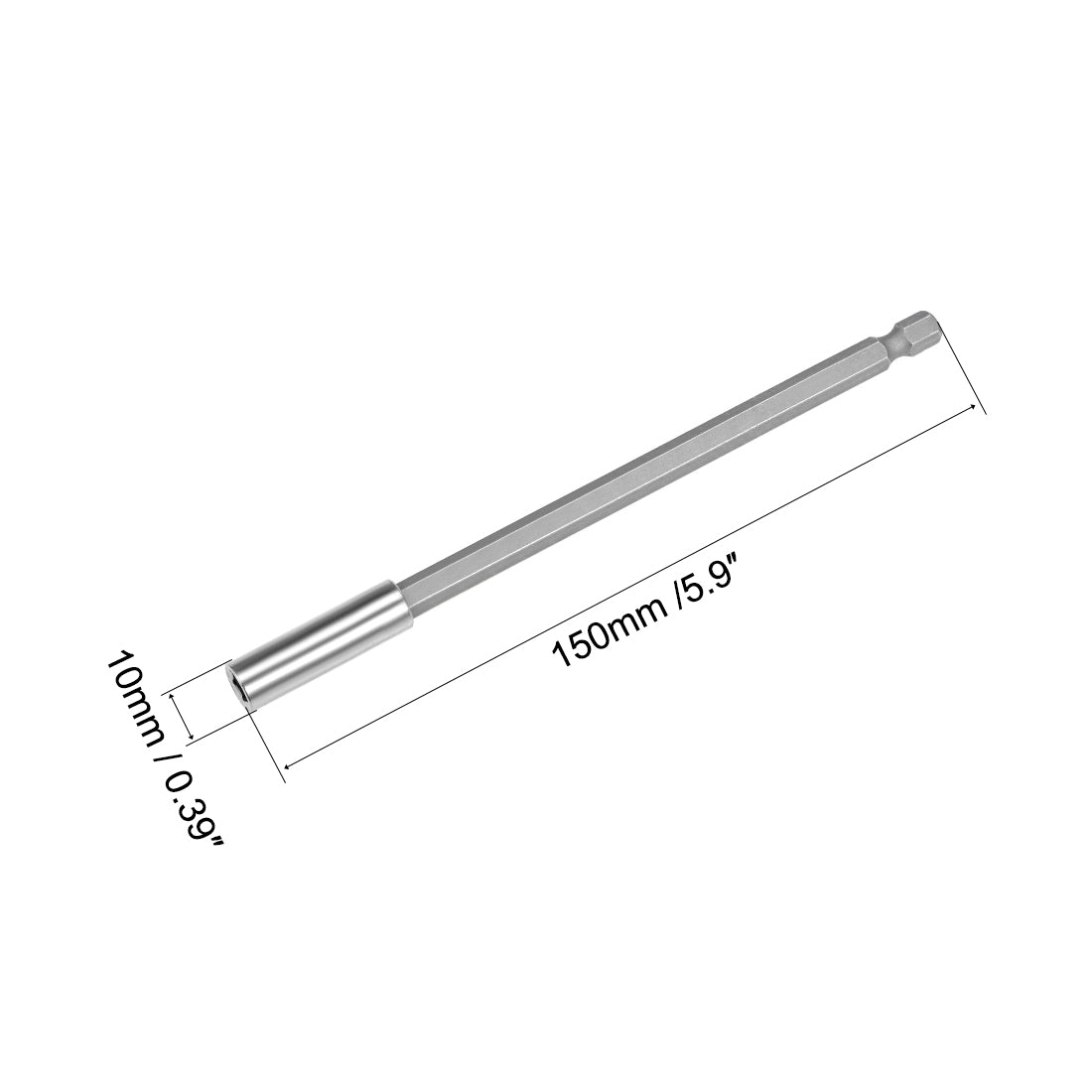 Harfington Extension Extend Socket Drill Bit Holder Magnetic Hex Screwdriver Power Tools ,5.9-inch Length,1/4''-Hexagon Drill 12pcs