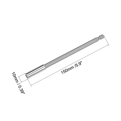 Harfington Extension Extend Socket Drill Bit Holder Magnetic Hex Screwdriver Power Tools ,5.9-inch Length,1/4''-Hexagon Drill 12pcs
