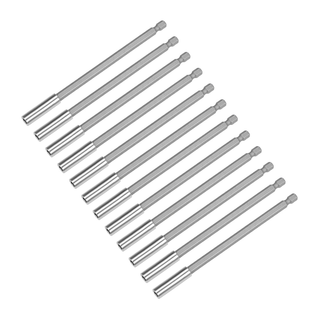 Harfington Extension Extend Socket Drill Bit Holder Magnetic Hex Screwdriver Power Tools ,5.9-inch Length,1/4''-Hexagon Drill 12pcs