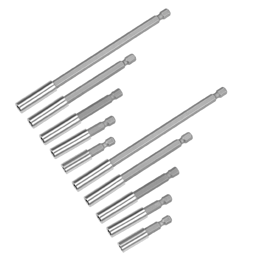 Harfington Extension Extend Socket Drill Bit Holder Magnetic Hex Screwdriver Power Tools ,2/2.4/3/4/6-inch Length,1/4''-Hexagon Drill 2 Set/(10pcs)