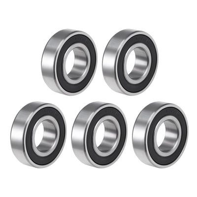 Harfington Uxcell Deep Groove Ball Bearing Double Sealed ABEC-3 Z1 Bearing