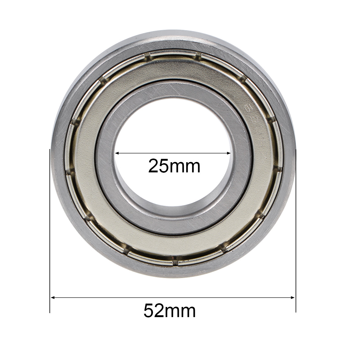 Harfington Deep Groove Ball Bearings Metric Double Shielded Chrome Steel ABEC-3 Z1