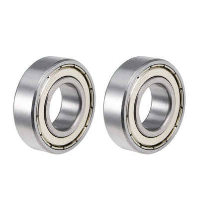 Harfington Deep Groove Ball Bearings Metric Double Shielded Chrome Steel ABEC3 Z1