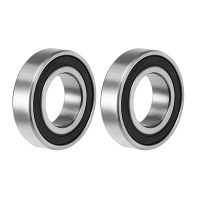 Harfington Uxcell Deep Groove Ball Bearing Double Sealed ABEC-3 Z1 Bearings