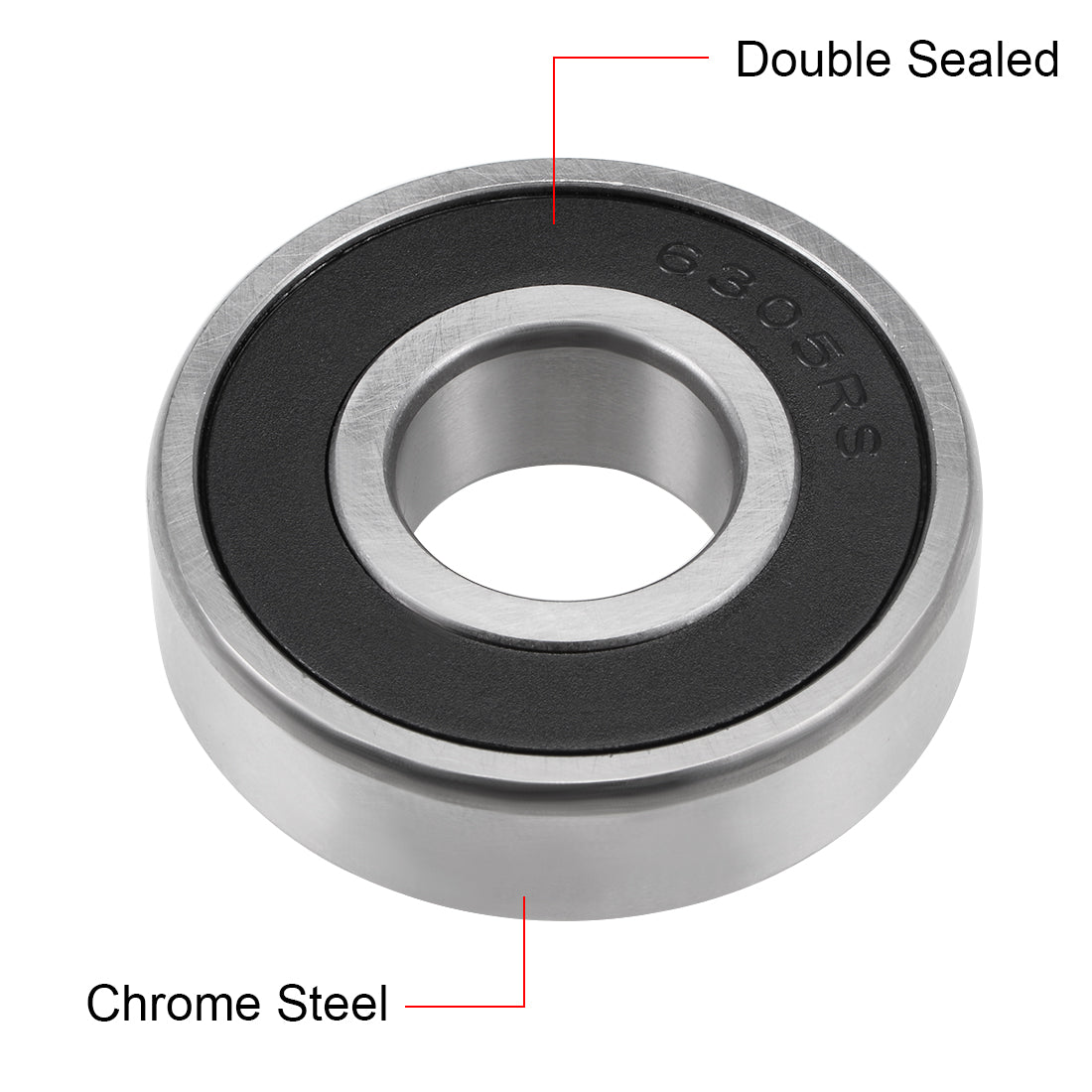 uxcell Uxcell Deep Groove Ball Bearing Double Sealed ABEC-3 Z1 Bearings