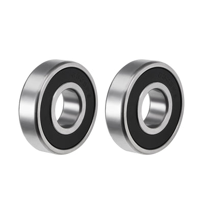 Harfington Uxcell Deep Groove Ball Bearing Double Sealed ABEC-3 Z1 Bearings