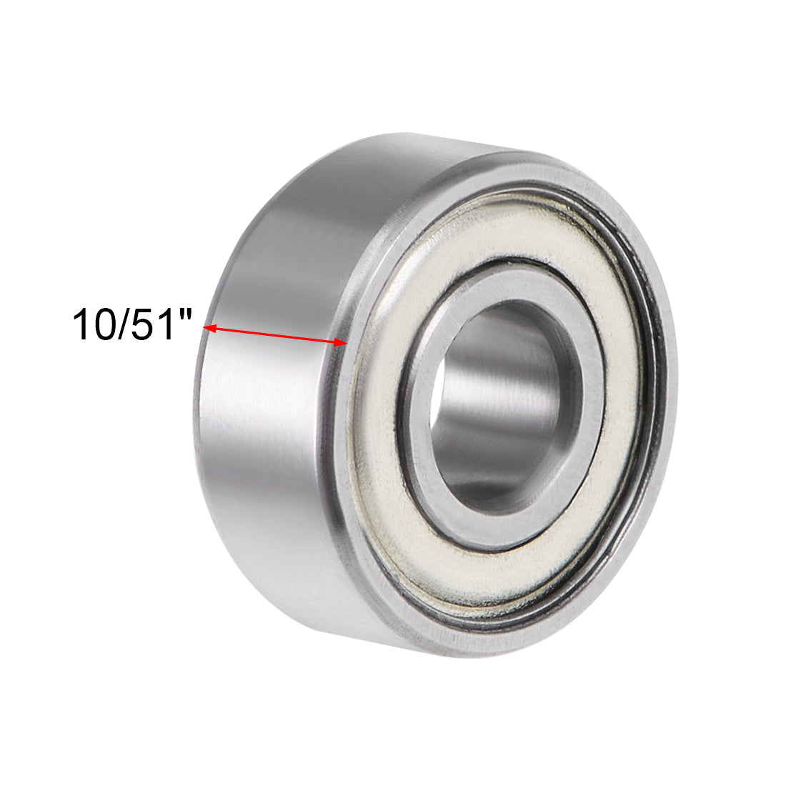 Harfington Deep Groove Ball Bearings Inch Double Shielded Chrome Steel ABEC-3 Z1