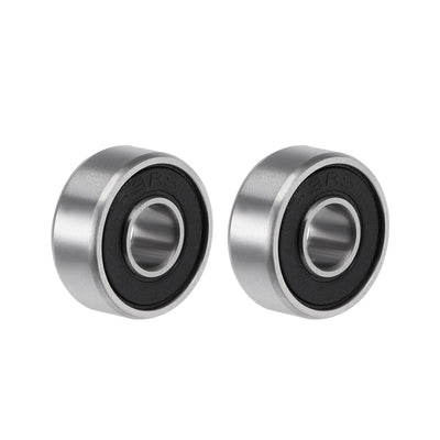 Harfington Uxcell Deep Groove Ball Bearings Inch Double Sealed Chrome Steel ABEC-3 Z1
