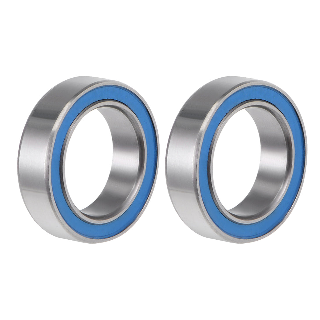 uxcell Uxcell Deep Groove Ball Bearing Thin Section Double Seal Chrome Steel Blue Cover