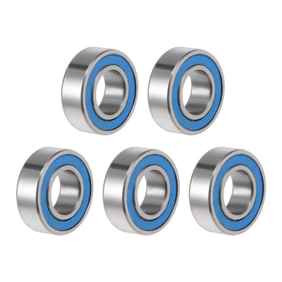 uxcell Uxcell Ball Bearing Double Sealed ABEC-3 Bearings Blue Covers