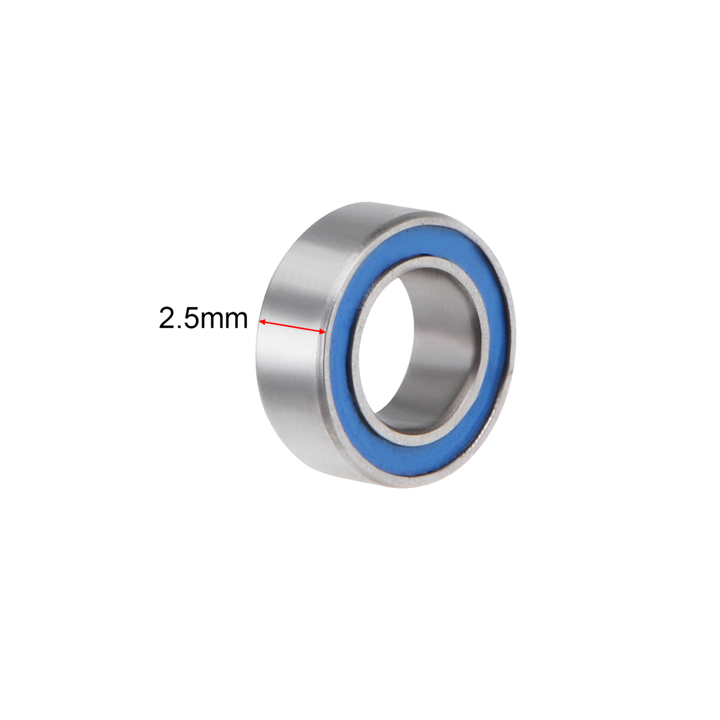 uxcell Uxcell Deep Groove Ball Bearings Double Sealed Chrome Steel P6 Z1 Blue Cover