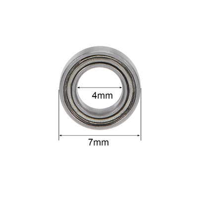 Harfington Deep Groove Ball Bearings Metric Double Shielded Chrome Steel P6 Z1