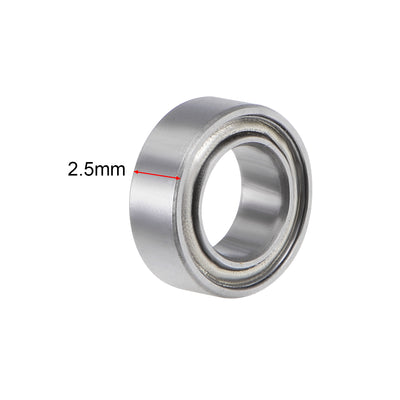Harfington Deep Groove Ball Bearings Metric Double Shield Chrome Steel ABEC-3 Z1