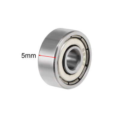 Harfington Deep Groove Ball Bearings Metric Double Shielded Chrome Steel ABEC3 Z1