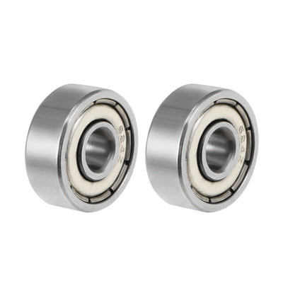 Harfington Deep Groove Ball Bearings Metric Double Shielded Chrome Steel ABEC3 Z1