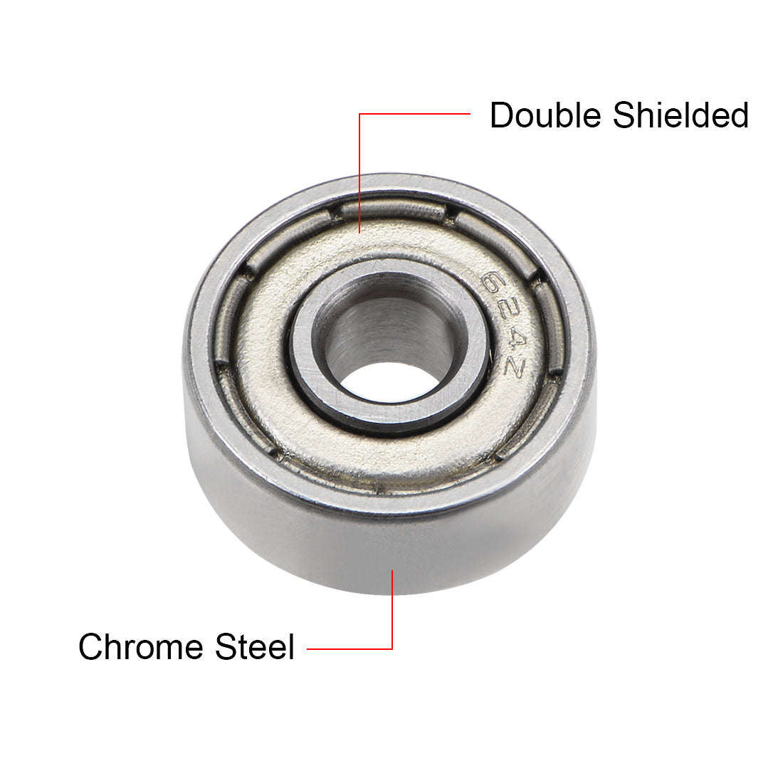 Harfington Deep Groove Ball Bearings Metric Double Shielded Chrome Steel ABEC3 Z1 Level