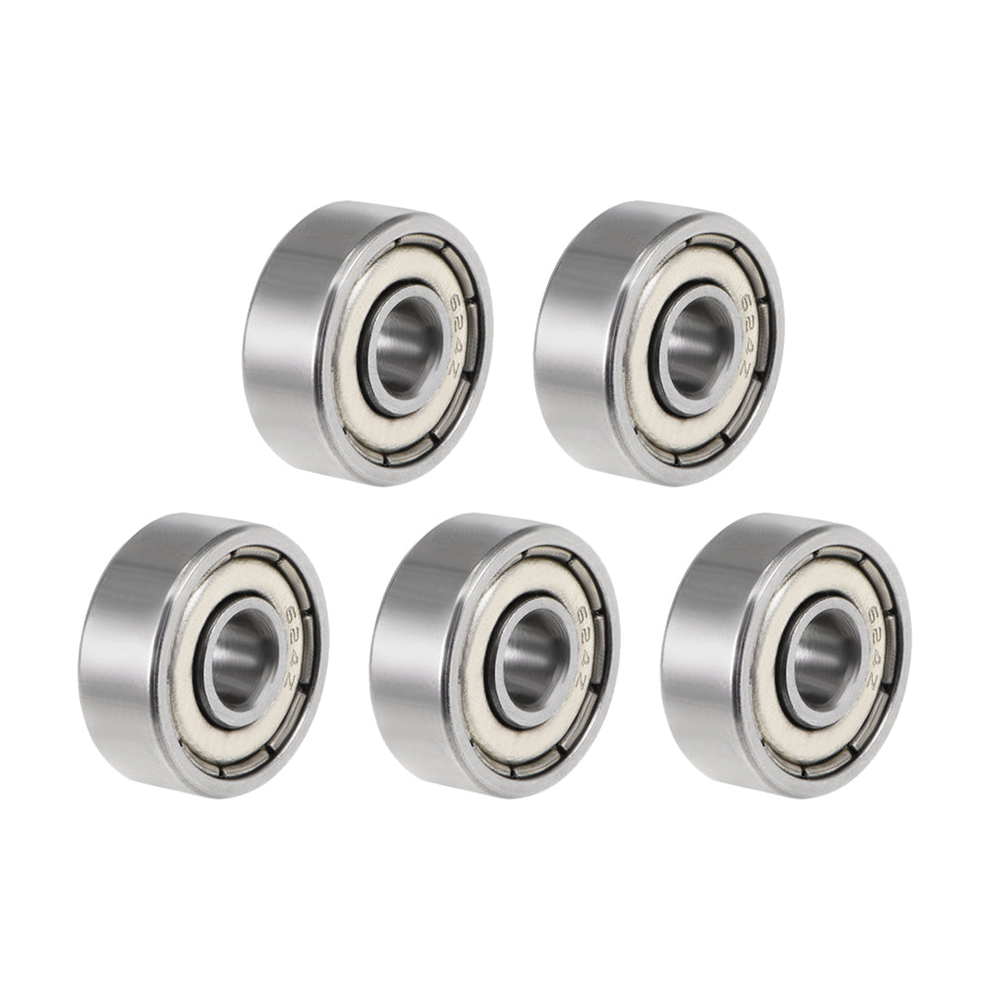 Harfington Deep Groove Ball Bearings Metric Double Shielded Chrome Steel ABEC3 Z1 Level