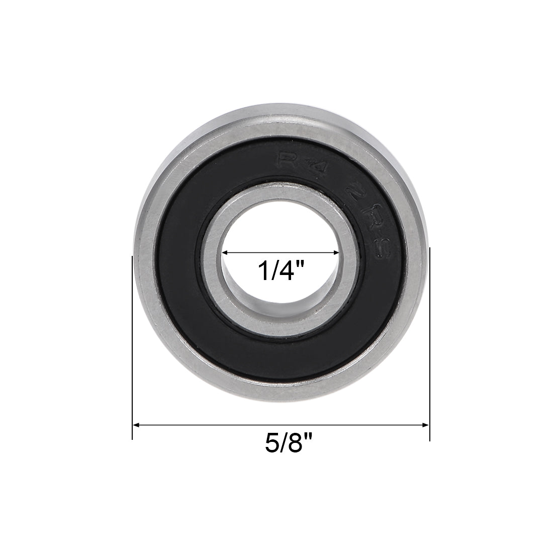 uxcell Uxcell Deep Groove Ball Bearings Inch Double Sealed Chrome Steel ABEC-3 Z1