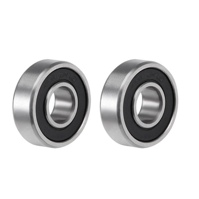 Harfington Uxcell Deep Groove Ball Bearings Inch Double Sealed Chrome Steel ABEC-3 Z1