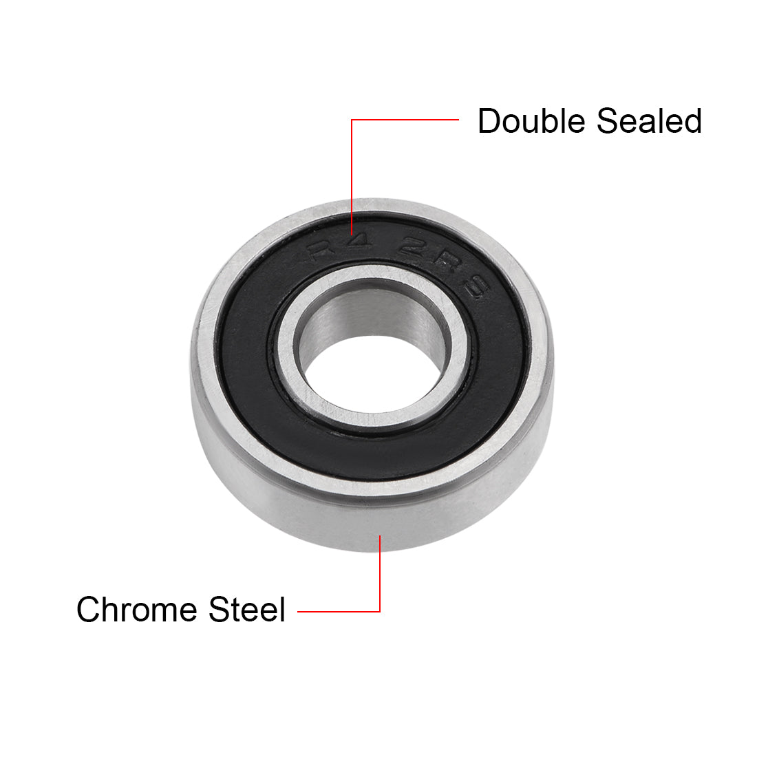 uxcell Uxcell Deep Groove Ball Bearing Double Sealed ABEC-3 Bearings