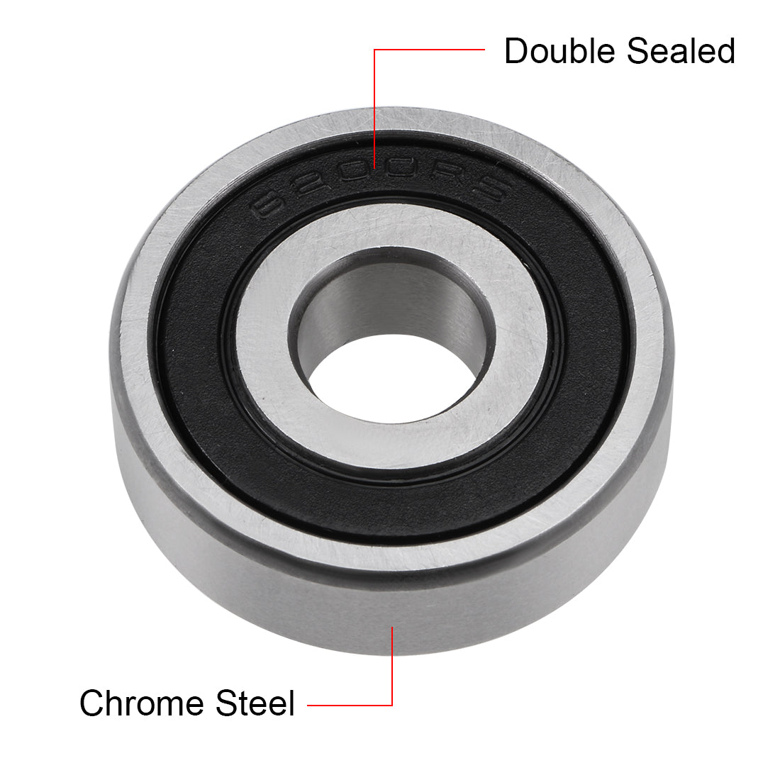 uxcell Uxcell Deep Groove Ball Bearing Double Sealed P6 Z1 Level Bearings