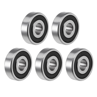 Harfington Uxcell Deep Groove Ball Bearing Double Sealed P6 Z1 Level Bearings