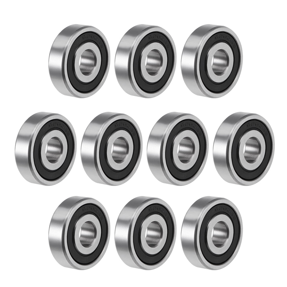 uxcell Uxcell Deep Groove Ball Bearings Metric Double Sealed Chrome Steel ABEC3 Z1