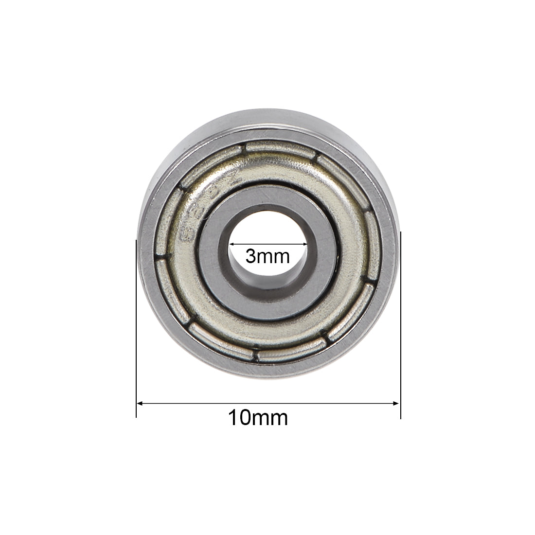 Harfington Deep Groove Ball Bearings Metric Double Shielded Chrome Steel ABEC3 Z1 Level