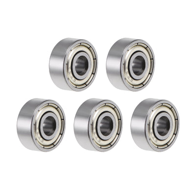 Harfington Deep Groove Ball Bearings Metric Double Shielded Chrome Steel ABEC3 Z1 Level