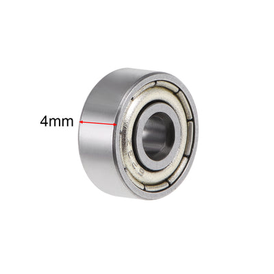 Harfington Uxcell Deep Groove Ball Bearing Double Shielded ABEC-3 Bearings