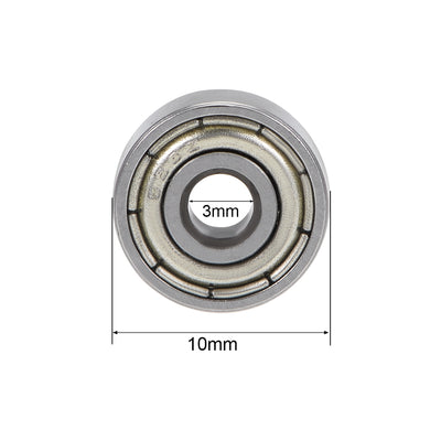 Harfington Uxcell Deep Groove Ball Bearing Double Shielded ABEC-3 Bearings