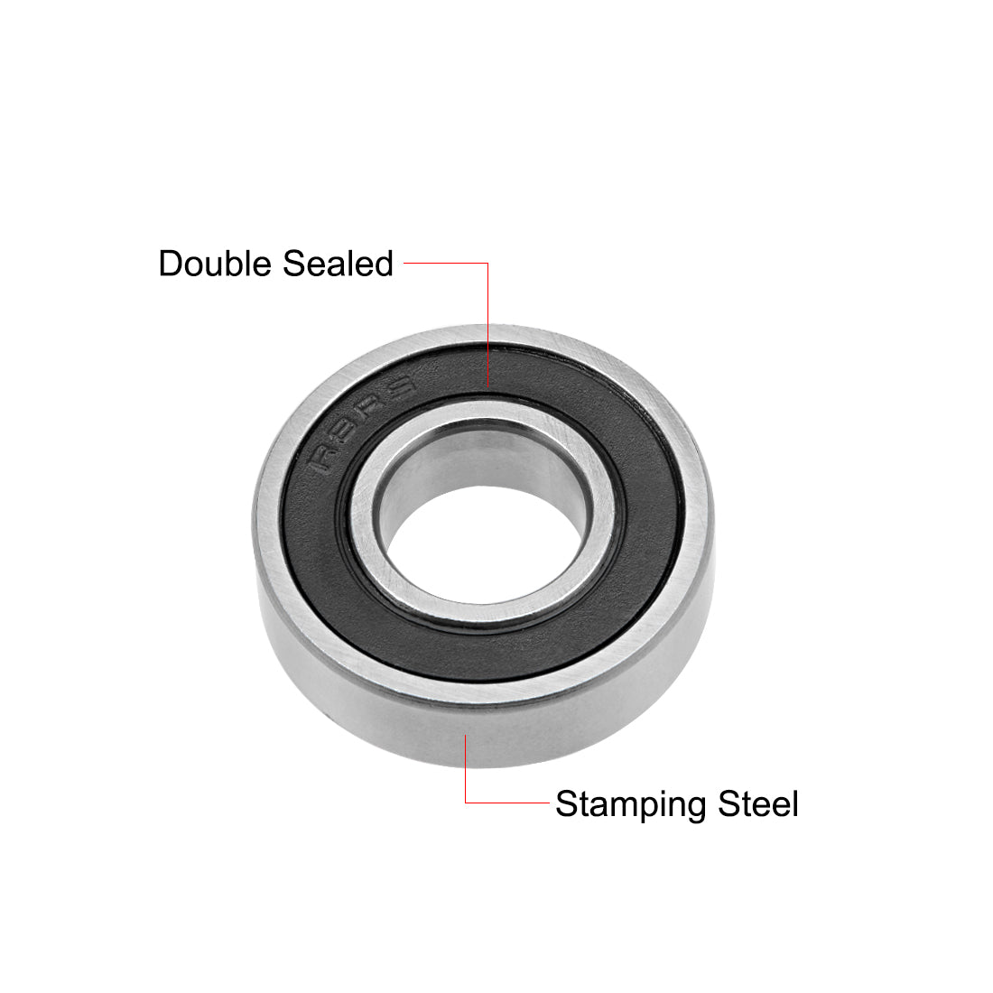 uxcell Uxcell Deep Groove Ball Bearing Double Sealed ABEC-3 Bearings