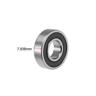 Harfington Uxcell Deep Groove Ball Bearing Double Sealed ABEC-3 Bearings