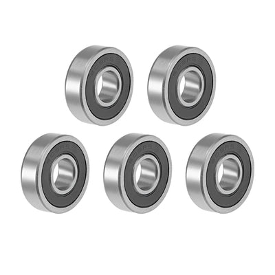 Harfington Uxcell Deep Groove Ball Bearing Double Sealed P6 Z1 Level Bearings