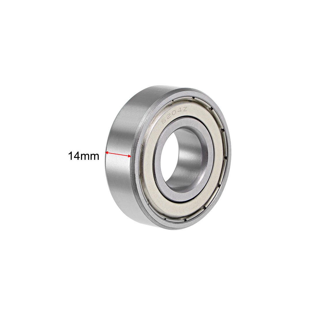 Harfington Deep Groove Ball Bearings Metric Double Shielded Chrome Steel ABEC3 Z1
