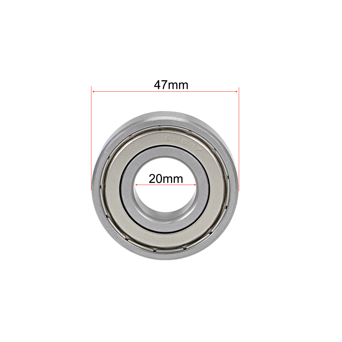 Harfington Deep Groove Ball Bearings Metric Double Shielded Chrome Steel ABEC3 Z1