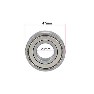 Harfington Deep Groove Ball Bearings Metric Double Shielded Chrome Steel ABEC3 Z1