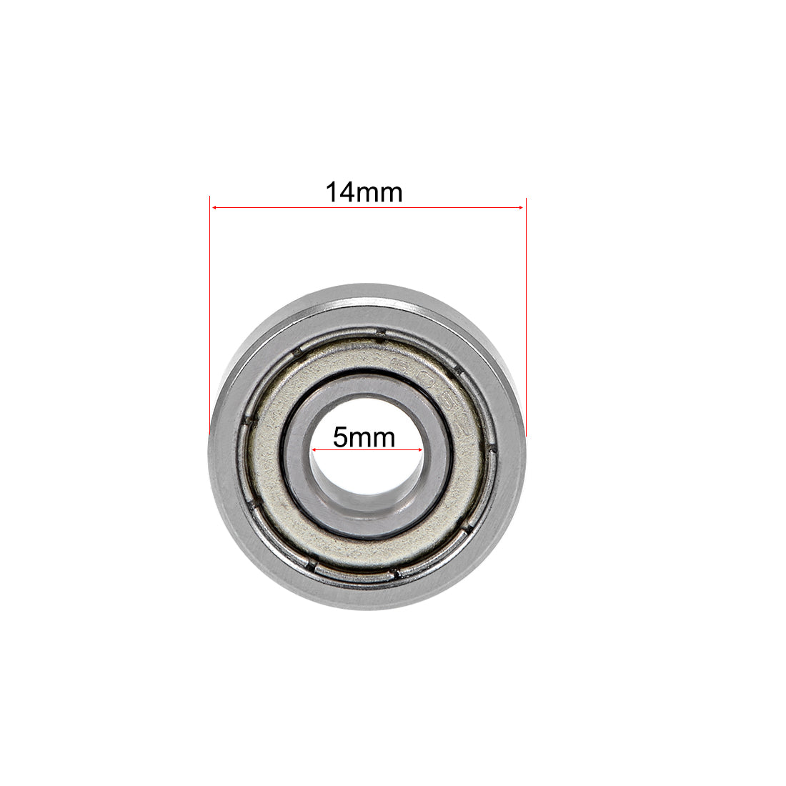Harfington Deep Groove Ball Bearings Metric Double Shielded Chrome Steel ABEC3 Z1 Level