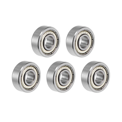 Harfington Deep Groove Ball Bearings Metric Double Shielded Chrome Steel ABEC3 Z1 Level