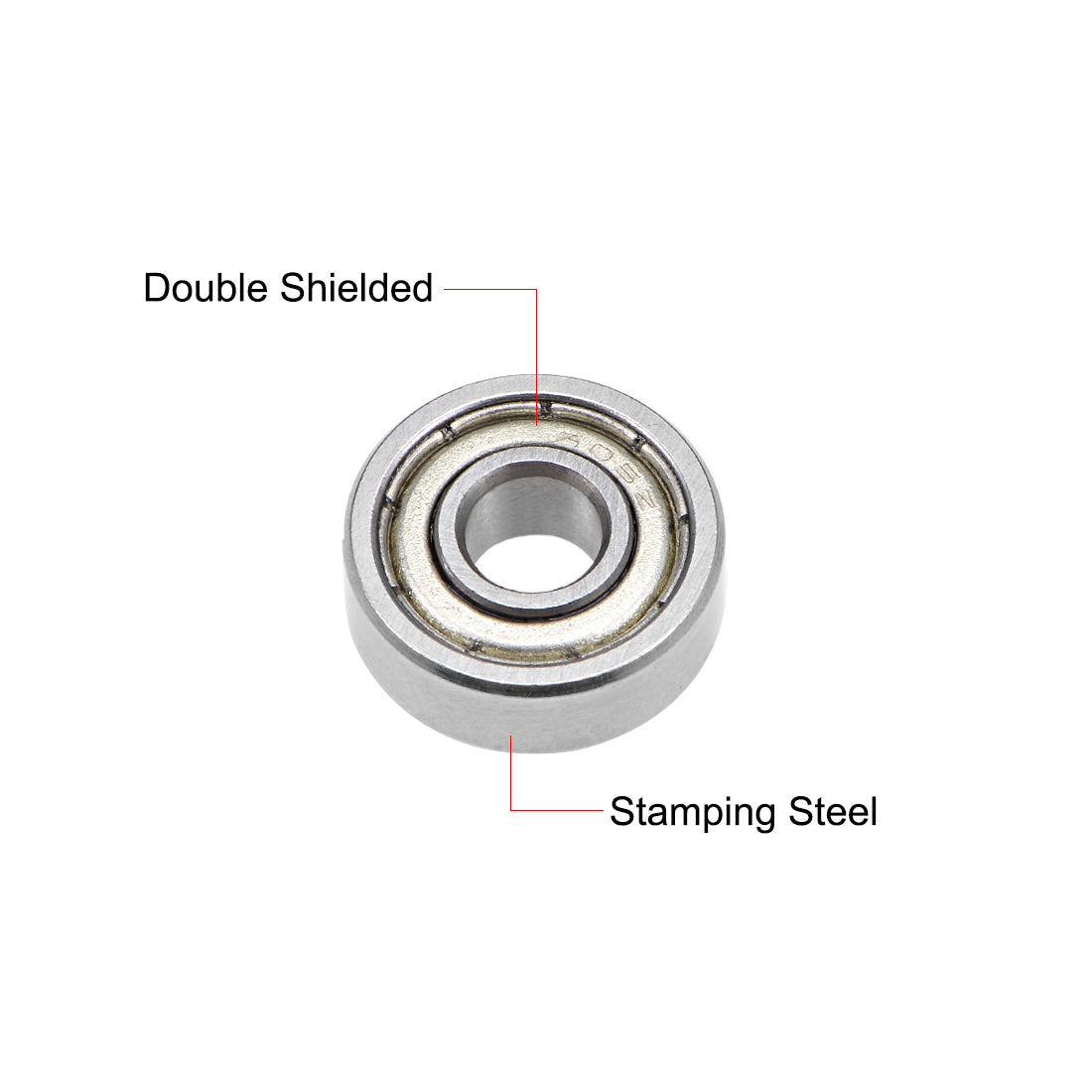 uxcell Uxcell Deep Groove Ball Bearing Double Shielded ABEC-3 Bearings