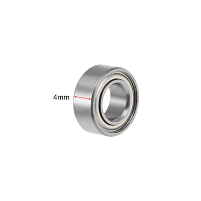 Harfington Deep Groove Ball Bearings Metric Double Shielded Chrome Steel P6 Z1