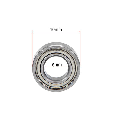 Harfington Deep Groove Ball Bearings Metric Double Shielded Chrome Steel P6 Z1