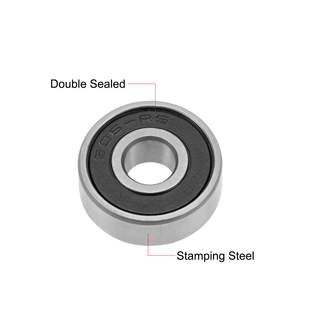 uxcell Uxcell Deep Groove Ball Bearing Double Sealed P6 Z1 Bearings