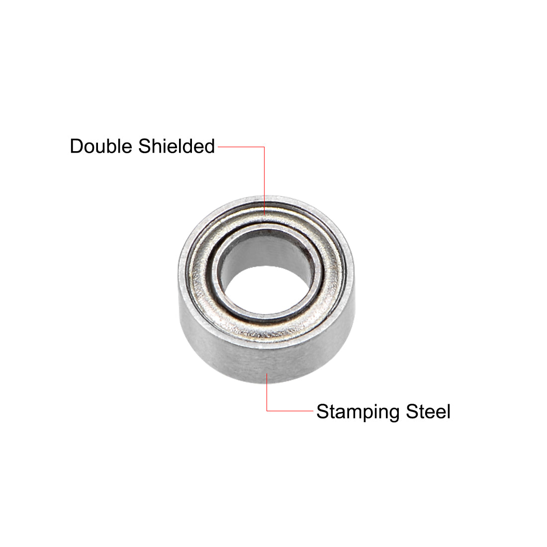 Harfington Deep Groove Ball Bearings Inch Double Shielded Chrome Steel ABEC-3