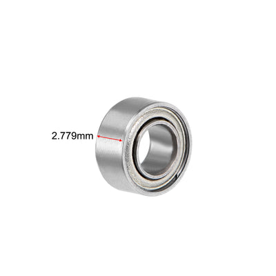 Harfington Deep Groove Ball Bearings Inch Double Shielded Chrome Steel ABEC-3 Z1