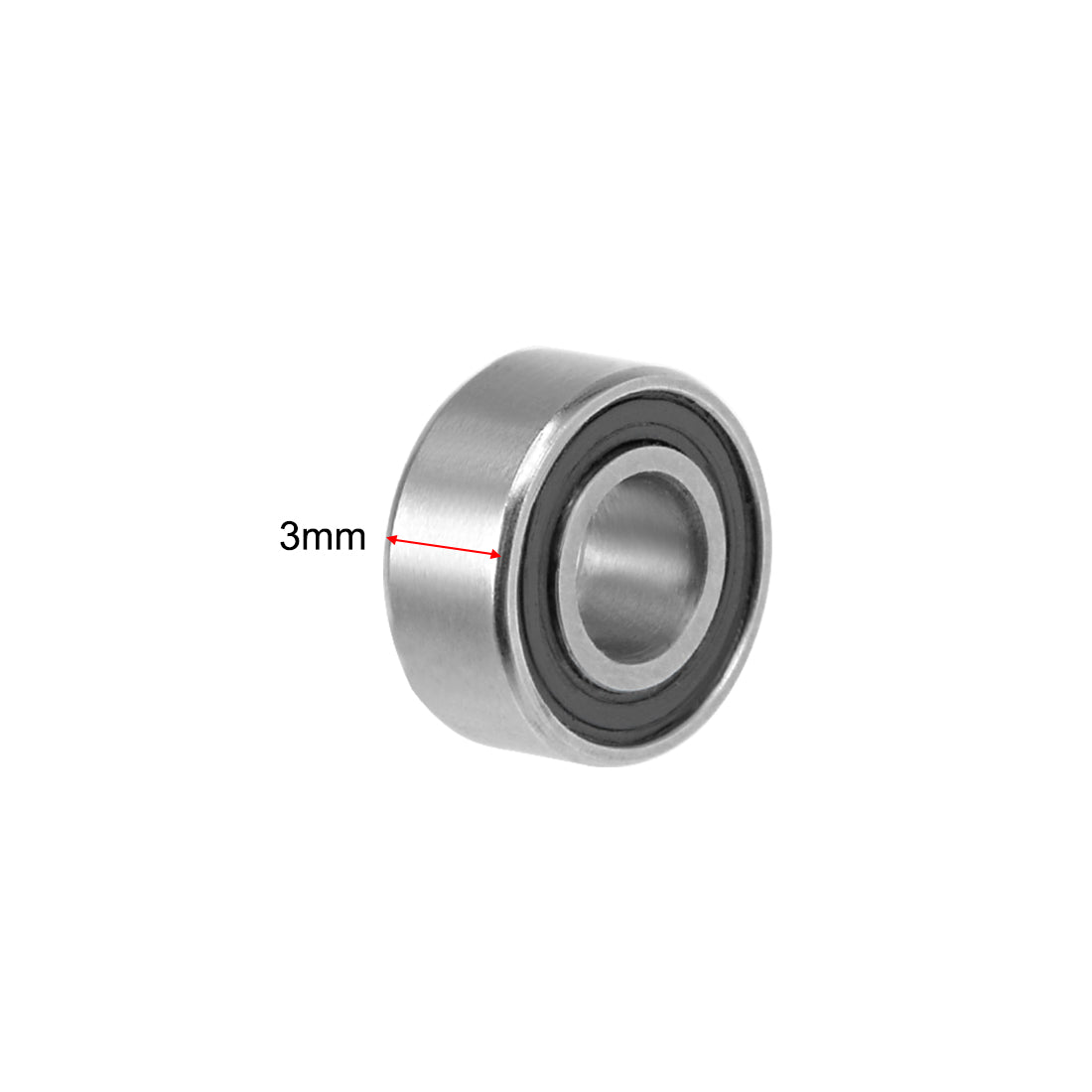 uxcell Uxcell Deep Groove Ball Bearings Metric Double Sealed Chrome Steel ABEC3 Z1