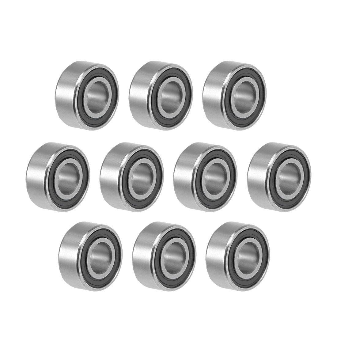 uxcell Uxcell Deep Groove Ball Bearings Metric Double Sealed Chrome Steel ABEC3 Z1
