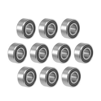 Harfington Uxcell Deep Groove Ball Bearings Metric Double Sealed Chrome Steel ABEC3 Z1