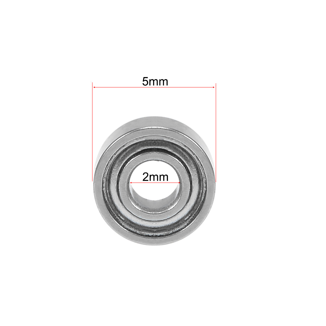 Harfington Deep Groove Ball Bearings Metric Double Shield Chrome Steel ABEC-3 Z1
